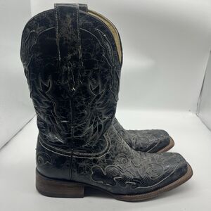 Corral Vintage Python Inlay Men’s Western Boot 9.5 Black